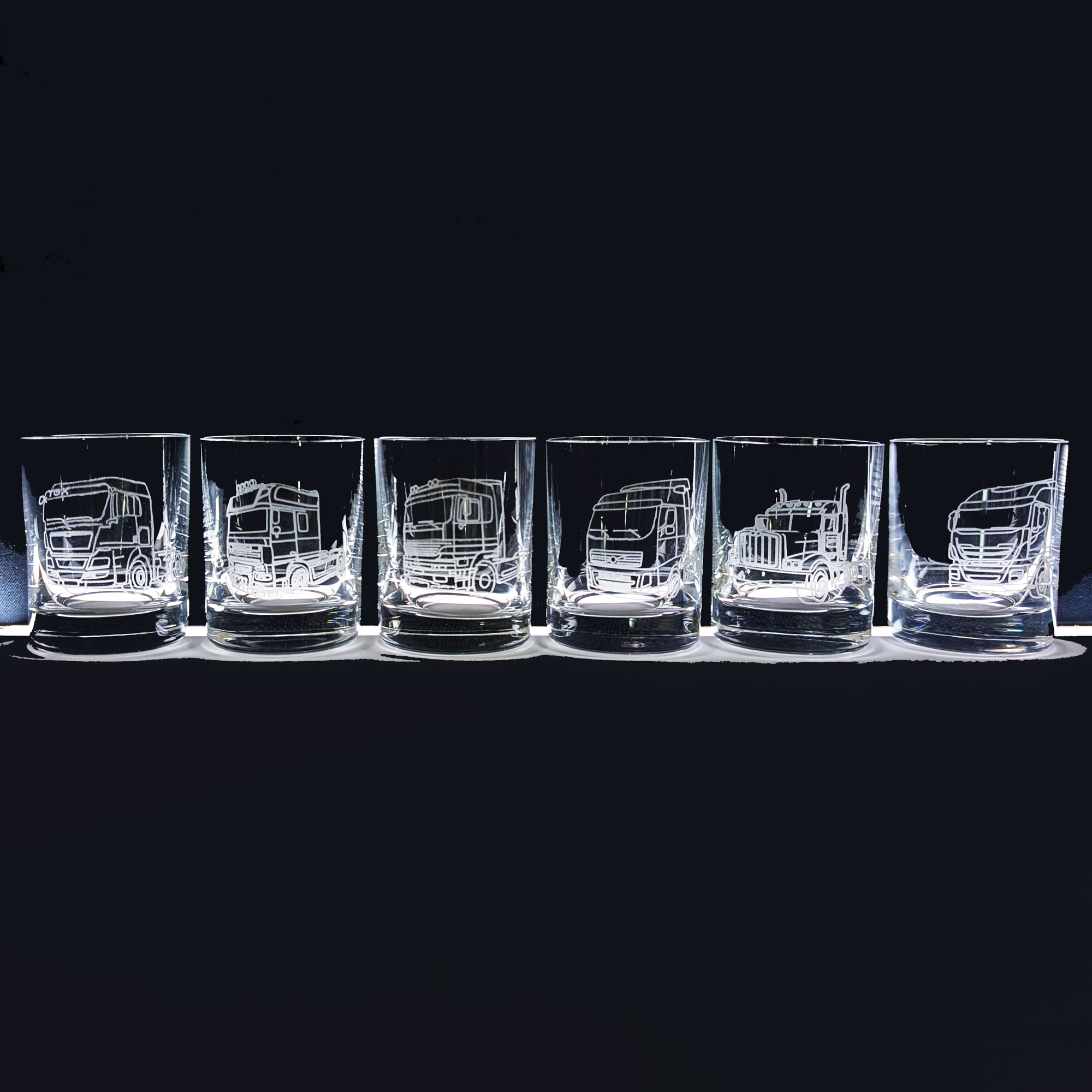 6 Schnapsgläser LKW 60 ml