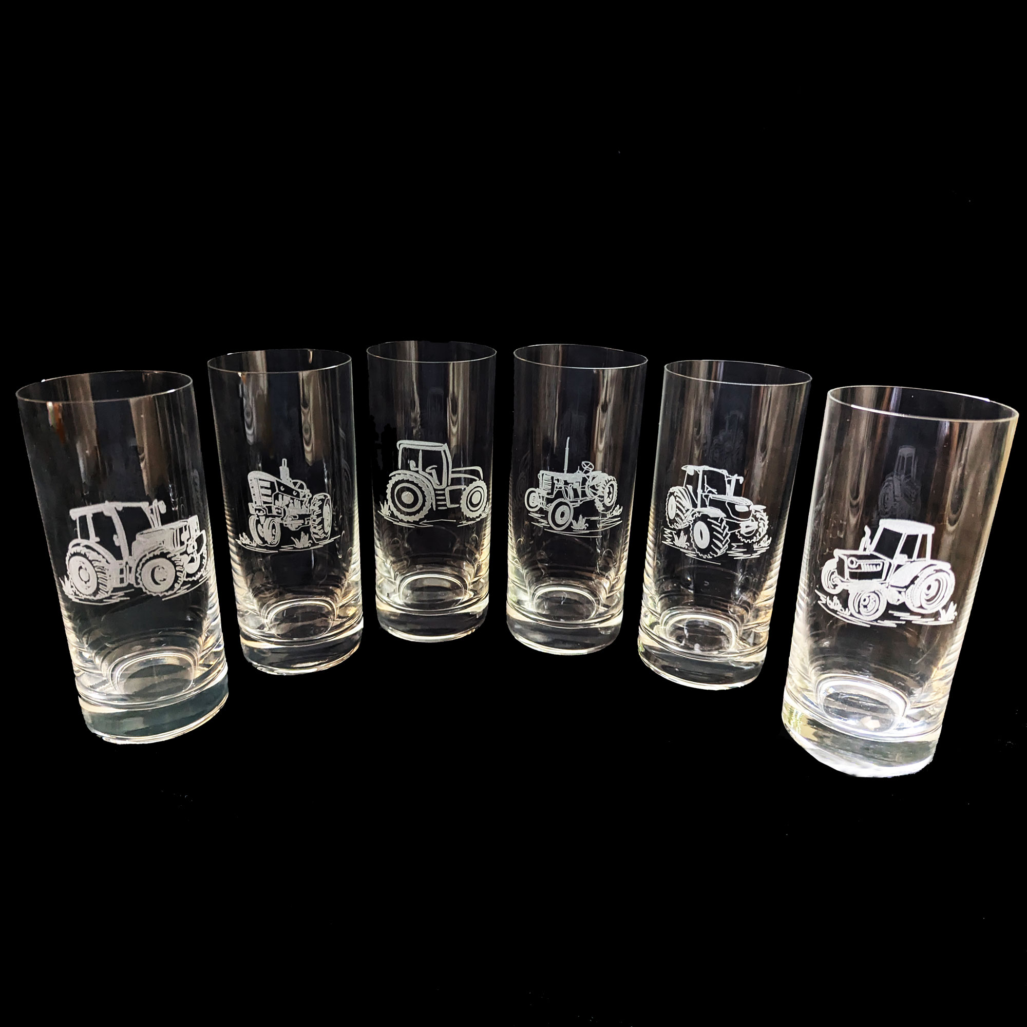 Trinkgläser Traktorenmotiv 6-er Set 300 ml
