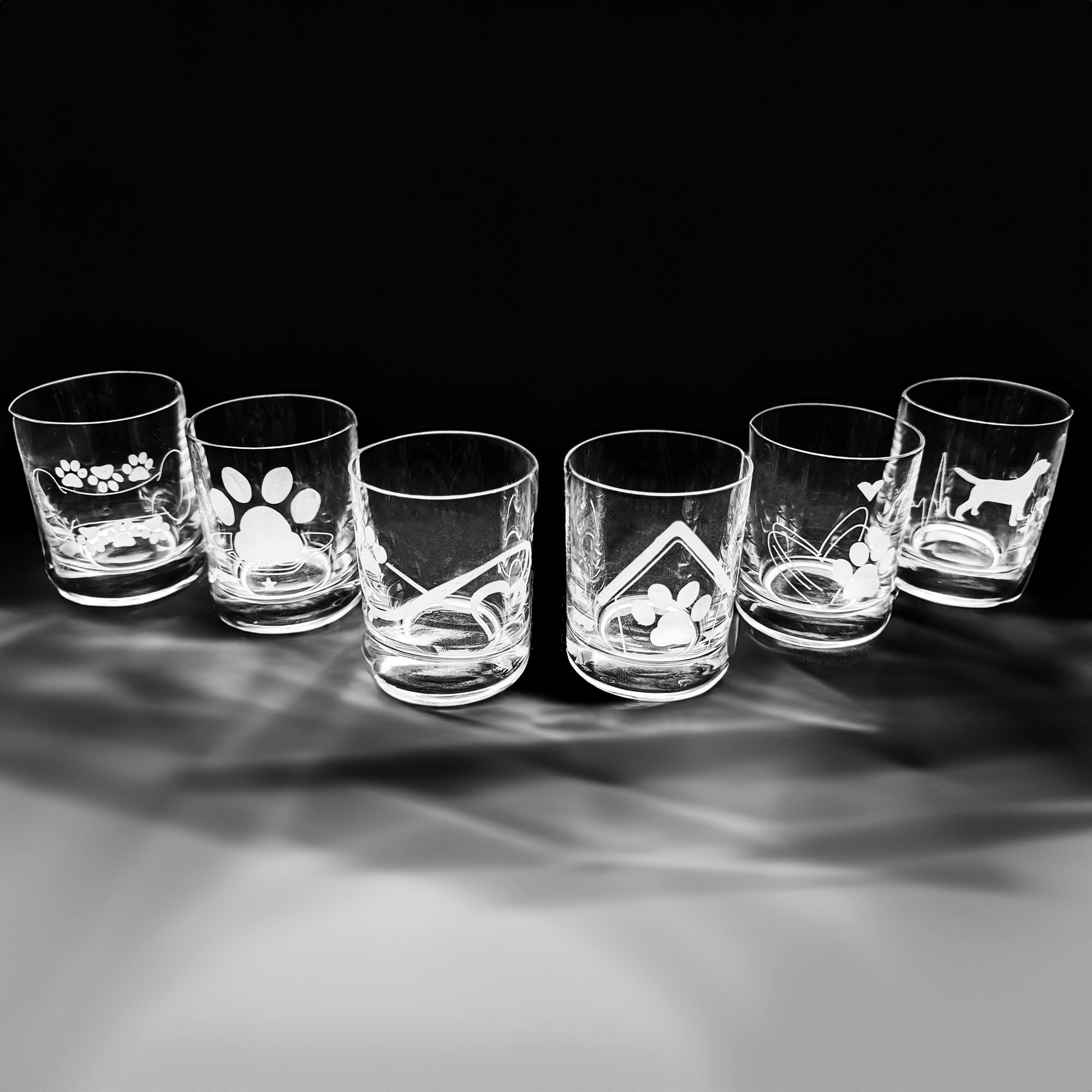 6 Schnapsgläser Hunde 60 ml