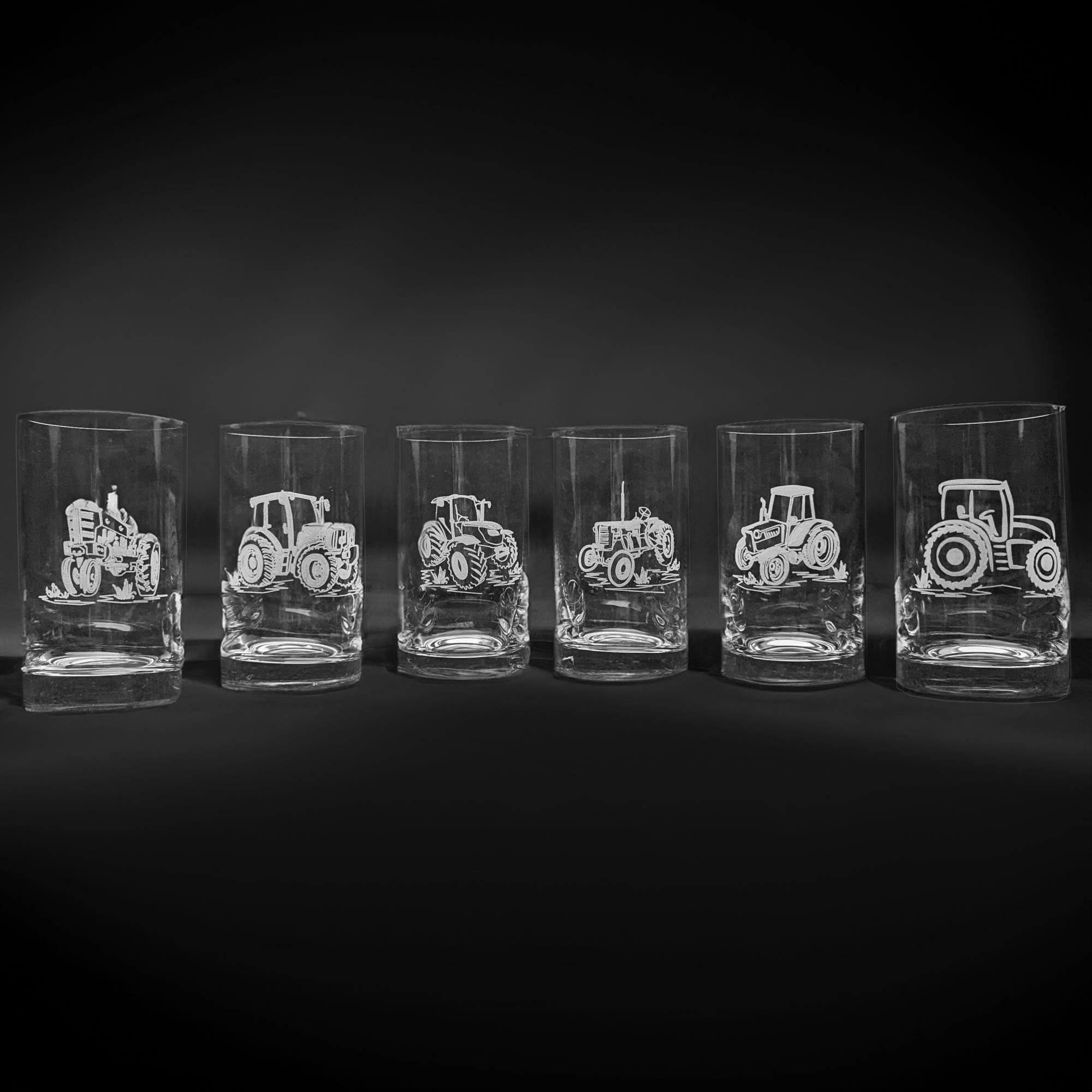 Trinkgläser Traktoren 6-er Set 230 ml