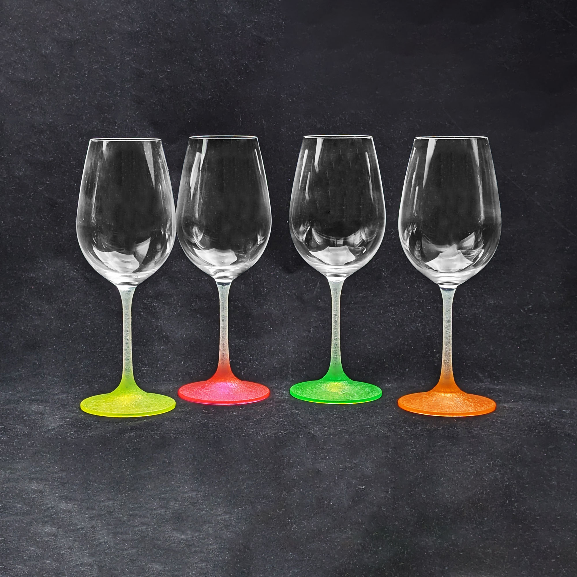 4-er Set Weingläser Frozen Neon