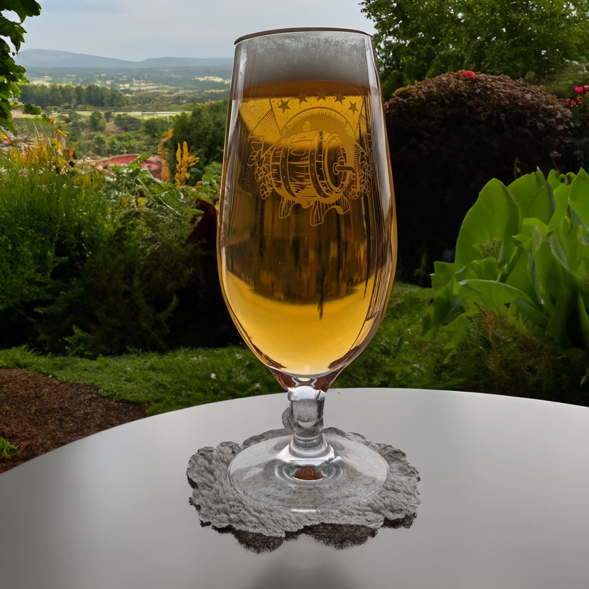 Bierglas Set mit Stiel 4 Motive CITY