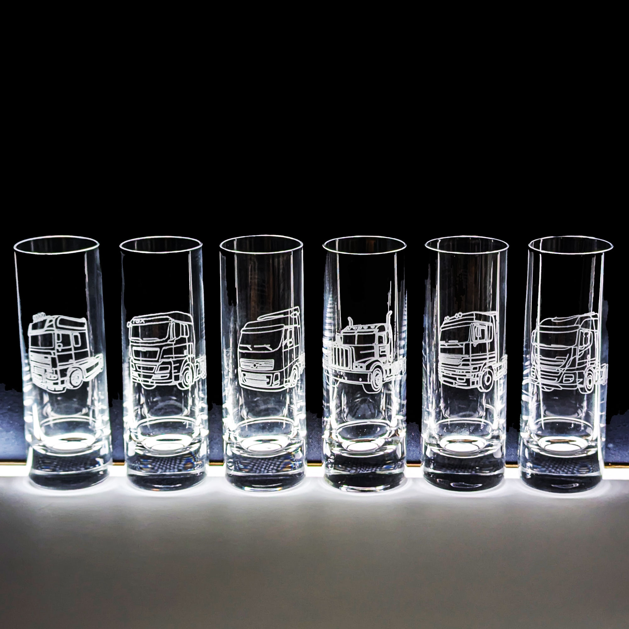 6 Schnapsgläser LKW 50 ml